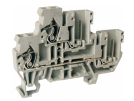 Этажная клемма UJ5-2.5WV/2-2E - Этажная клемма для подключения разъемоа, серия E, тип фиксации провода: пружинный, номинальное сечение: 2,5 мм кв., 24A, 500V, ширина: 5 мм, цвет: серый, стандарт GB/T14048.1, тип монтажа: DIN 35