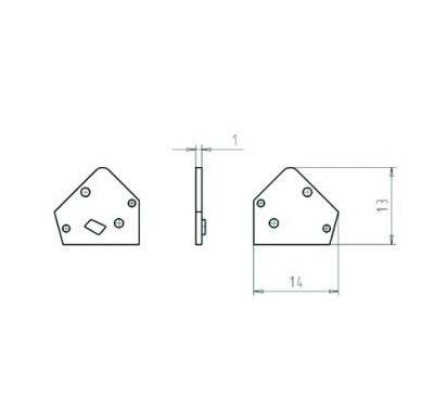 Крышка бок. 07.300.6653.0 - Торцевая крышка для клемм серии 8191FK цвет: бежевый