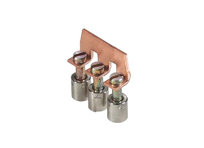 Соед. мостик VB WK 6-3 - Соединительная перемычка, винтовая, не изолированная, 3 полюса, для клемм: WK 6/U