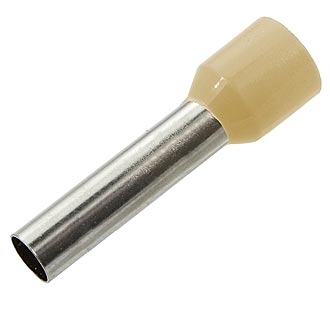 DN10018 BEIGE (4.5X18MM) - Наконечник на кабель DN10018, бежевый, 4.5x18 мм