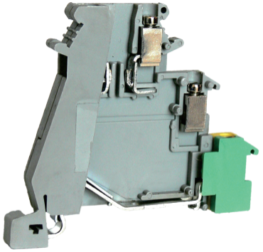 Трехуровневая клемма UKJ-DOK1.5-TG - Этажная клемма, 3 этажа, тип фиксации провода: винтовой, номинальное сечение: 1,5 мм кв., 8A, 250V, ширина: 6,2 мм, цвет: серый тип монтажа: