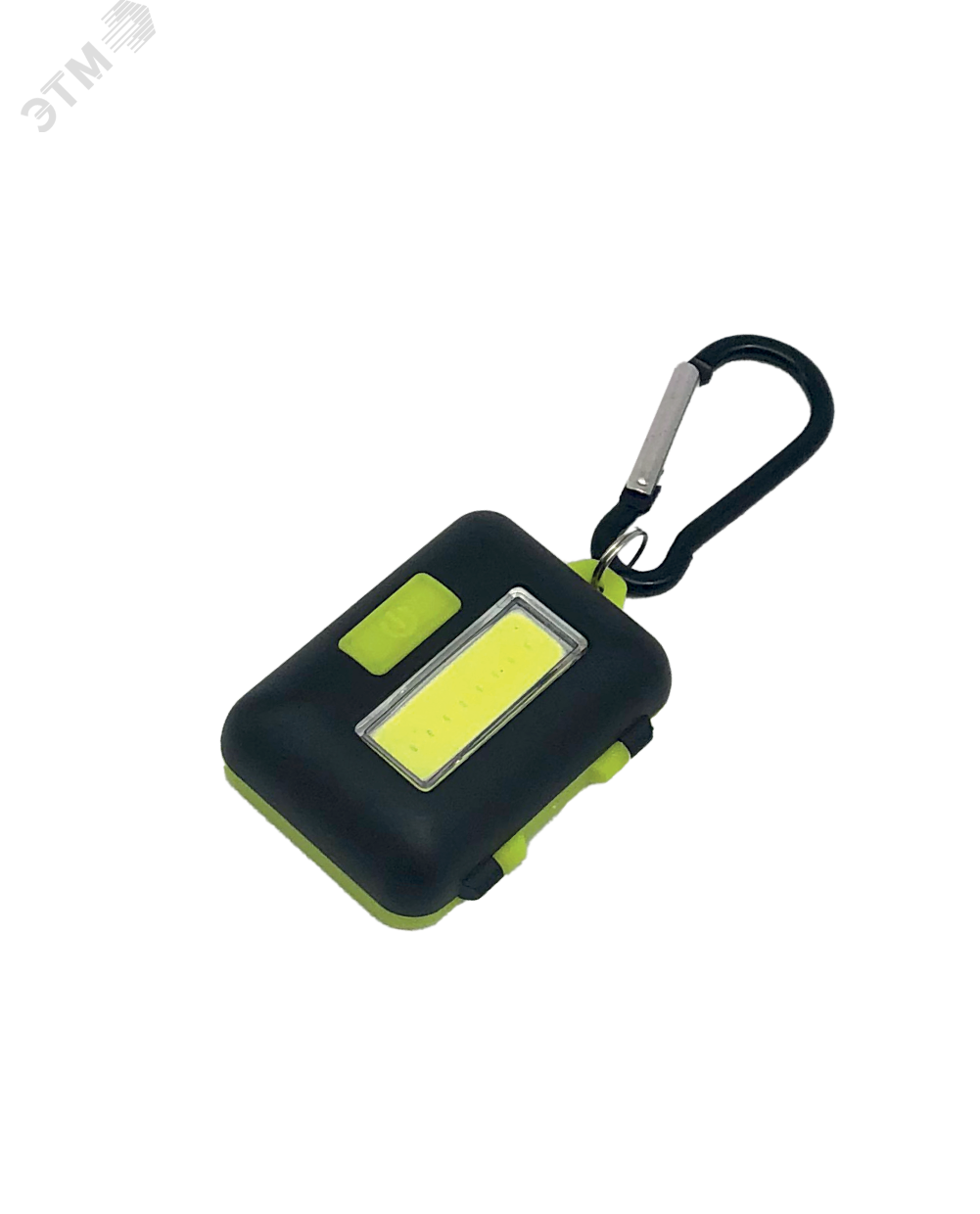 Фонарь брелок кемпинговый походный 2ВтCOBLED 3xAAA корпус ABS-пластик карабин KOC204B