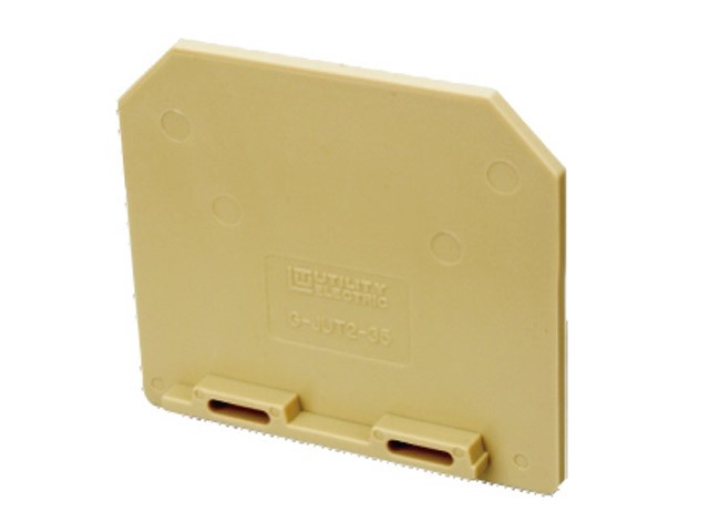 Торцевая крышка G-JUT2-35 - Торцевая крышка для клемм JUT2-35, цвет: бежевый