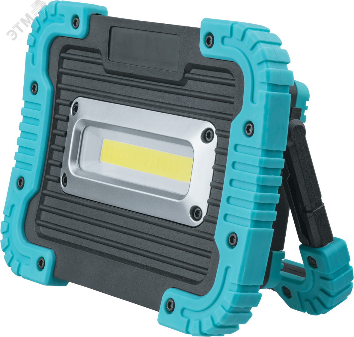 Фонарь светодиодный NPT-SP22-ACCU 10Вт COB LED 700лм 50м аккумуляторный прожектор пластик 3Ач 22591