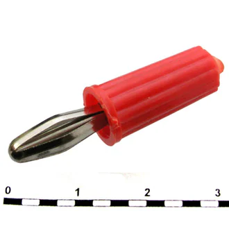 10-0067 A AL RED - Штекер 10-0067 a AL красный, диаметр 4 мм