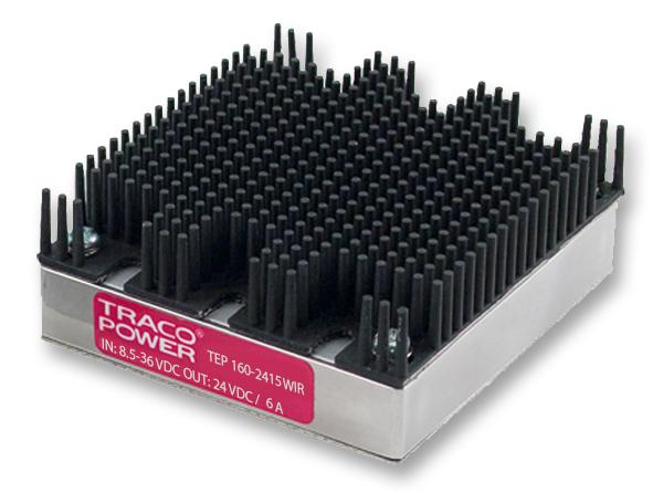 TEP 160-2412WIR - Преобразователь DC/DC на шасси модульный вход 24В выход 12V 12A 182Вт 9-выводов