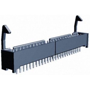 1-1761606-5 - Разъем типа провод-плата, 2.54 мм, 50 контакт(-ов), Штыревой Разъем, AMP-LATCH Series