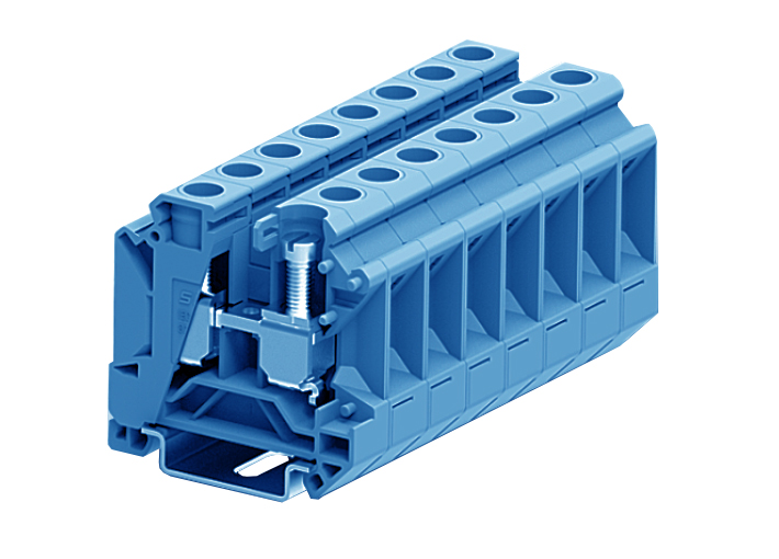 Проходная клемма 316992 - Проходная клемма, SUK 1-1, тип фиксации провода: винтовой, номинальное сечение: 16 мм кв., 76A, 800V, ширина: 12,2 мм, цвет: синий, тип монтажа: DIN 35