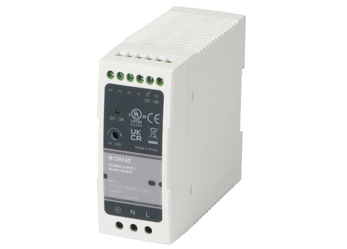 Источник питания 48 V DC/1,25 A, 902434 - Источник питания, однофазный, 48VDC / 1,25A, 60W, диапазон входн. напр.: 90 - 264VAC / 127 - 370VDC; габариты (мм): 100х92х41, монтаж: на DIN рейку