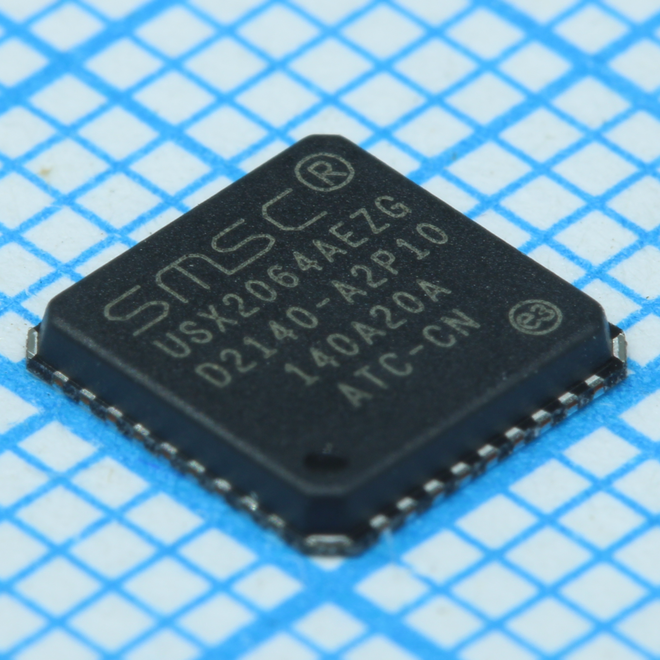 USX2064-AEZG-TR - Интерфейс микроконтроллерный USB 2.0 быстродействующий 4 порта 36-Pin VQFN лнета на катушке