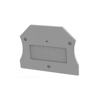 Торцевая крышка D-DC2.5-QU-01P-11 - Не существует! См D-DC4-QU-01P-11-00Z(H). ----------Торцевая крышка, для клемм DC2.5-QU..., цвет: серый