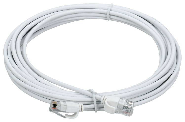 Коммутационный шнур кат.5E UTP LSZH 5м slim язычок бел. PC08-C5EUL-5M-SL-WT