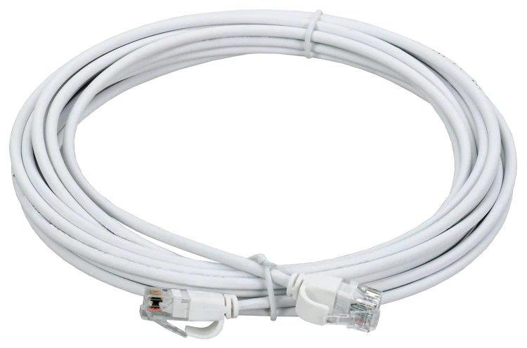 Коммутационный шнур кат.5E UTP LSZH 5м slim язычок бел. PC08-C5EUL-5M-SL-WT