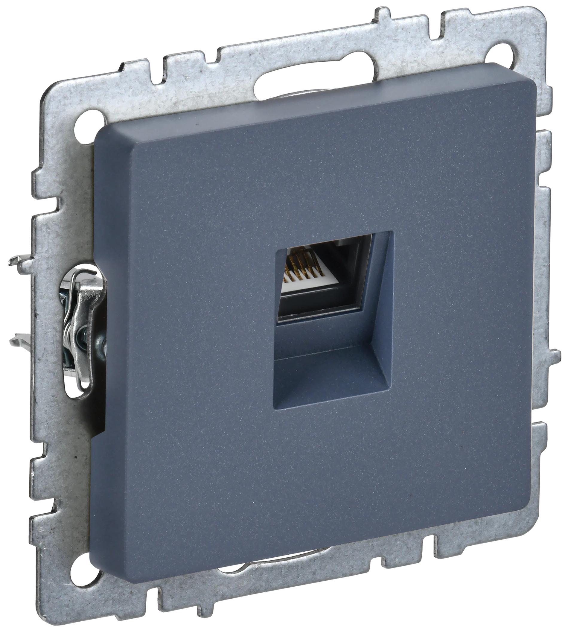BRITE Розетка компьютерная RJ45 кат.5E РК10-БрМ маренго