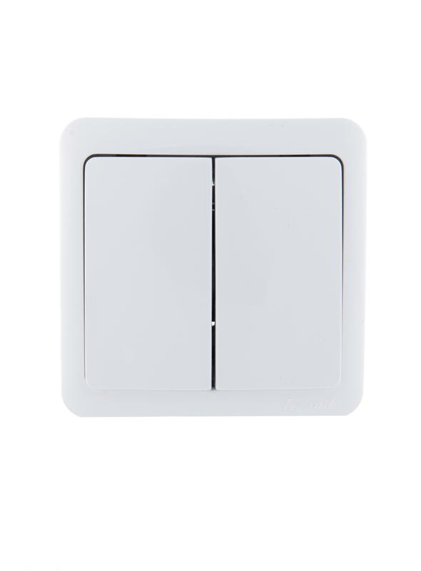 Выключатель 2-кл. 1п ОП Viola 10А IP20 бел. 751-0200-101