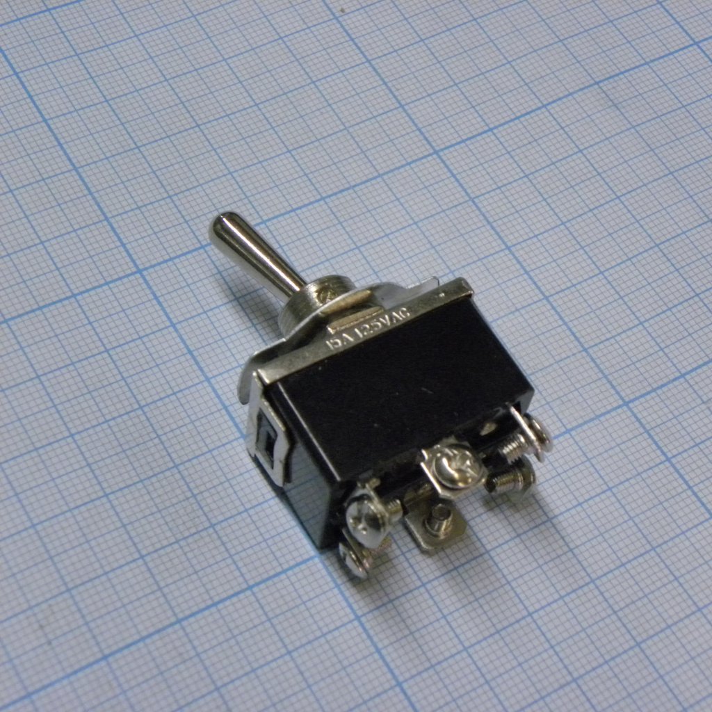 KN3(C)-212A-B2 - тумблер ON-(ON)  2 группы контактов с  винтами