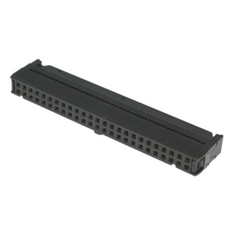 IDC-50F - IDC разъем, розетка на плоский шлейф 50pin(2x25), шаг 2.54мм