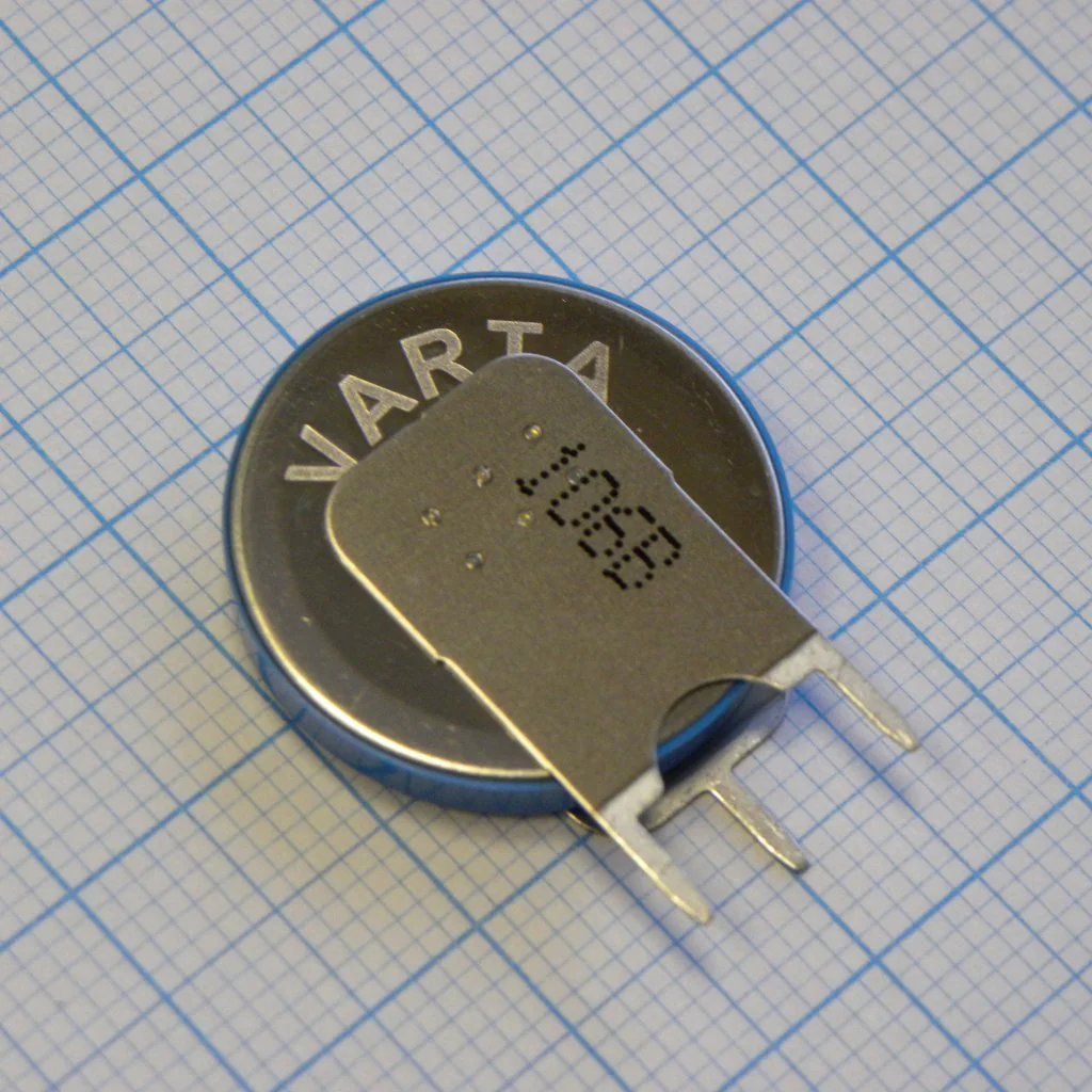 CR2032 SLF Varta (3вывода, вертикальн.) - Элемент питания литиевый,3В, 3 вывода вертикальн. (Vendor code: 6032 201 501)