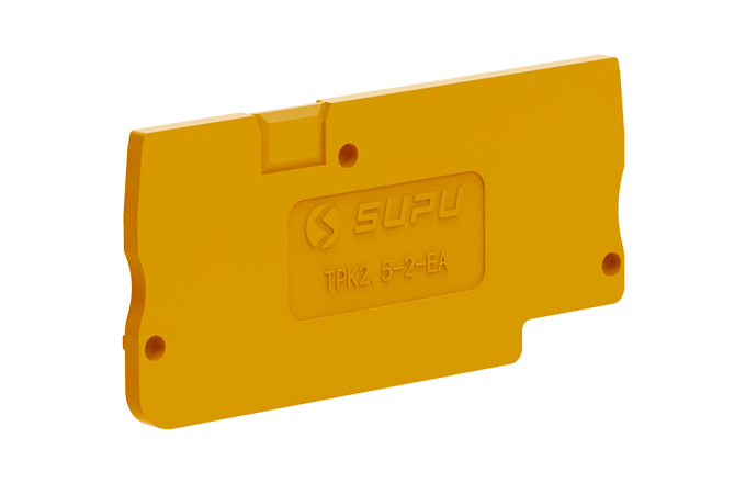 Торцевая крышка TPK2.5-2-OG-EA - Торцевая крышка для клемм TPK2.5-2…, цвет: оранжевый