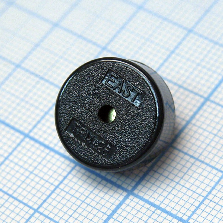 TFM-25 - Пьезоизлучатель 80db/9v/1.5mA d=16.8  4.0kHz