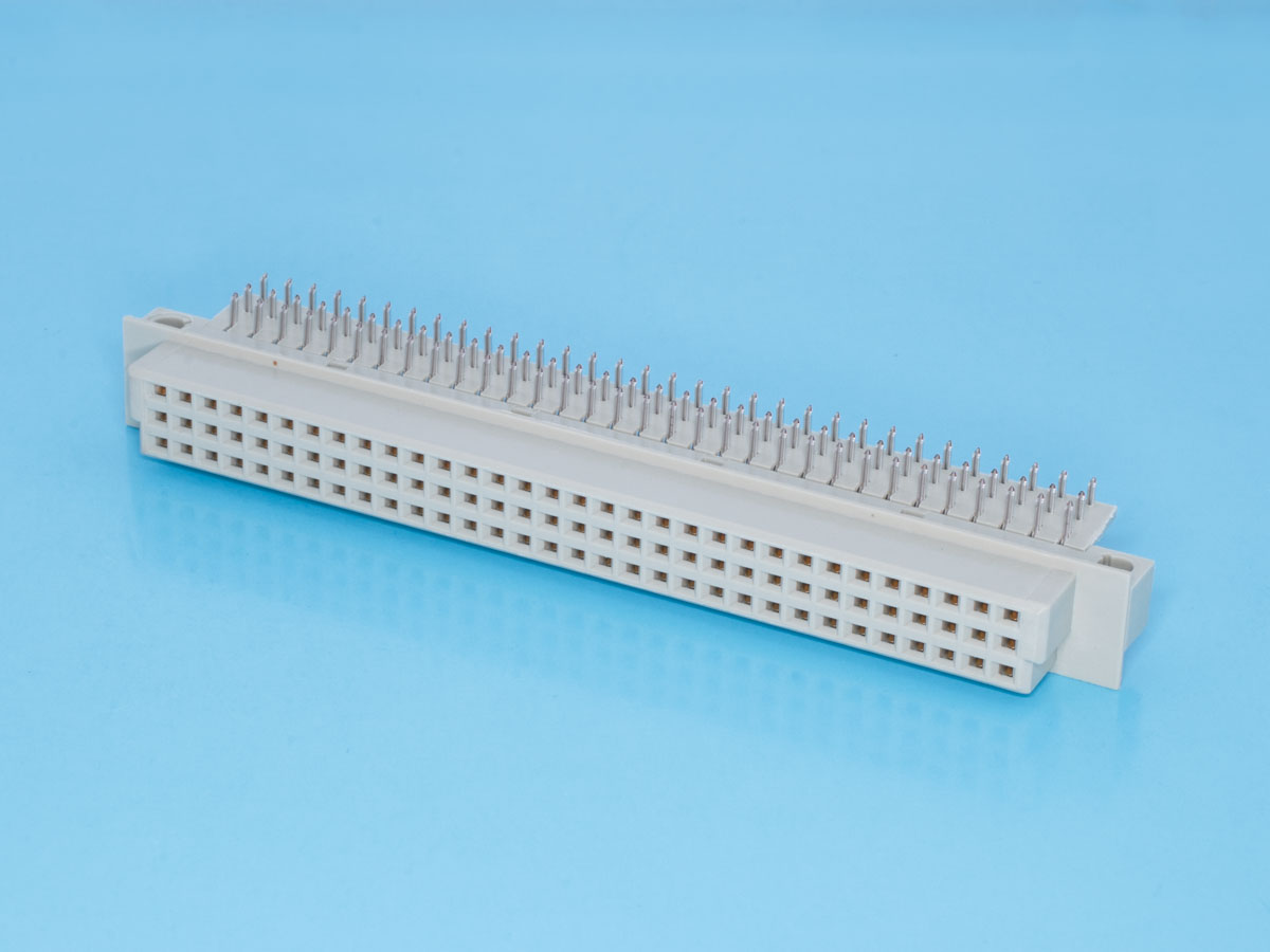 612R-96F - Разъем DIN 41612 96 контактов, гнездо, прямой угол