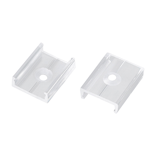 Держатель ARL-MOONLIGHT-1516-CLIP CLEAR 025556 - Клипса из поликарбоната для гибкого неона MOONLIGHT сечения 15х16мм. Длина 25 мм.