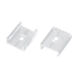 Держатель ARL-MOONLIGHT-1516-CLIP CLEAR 025556 - Клипса из поликарбоната для гибкого неона MOONLIGHT сечения 15х16мм. Длина 25 мм.
