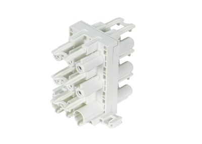 Разветвитель GST18i3V 5P1 F V WS - Распределительное устройство, 1 вход / 5 выходов, тип: НН, с монтажными фланцами, 3 полюса, серия gesis GST18i3, номинальное напряжение: 250V, номинальный ток: 20А, цвет: белый