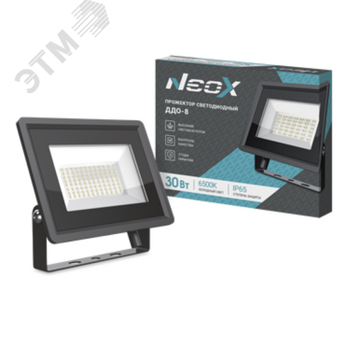 Прожектор светодиодный ДДО-8 30Вт 6500К IP65 3150лм 105лм/Вт 230В 4690612034003