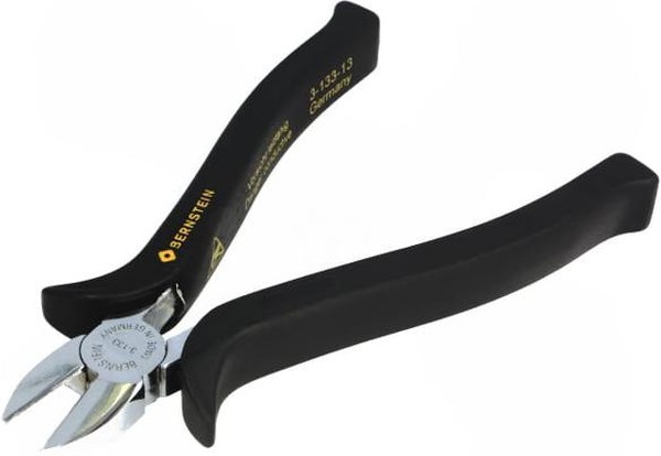 3-133-13 - Хром-полированные мощные бокорезы для мягкого провода диаметром до 2,5мм и жесткого провода диаметром до 1,25мм. Длина 145 мм