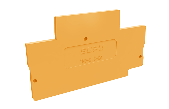 Торцевая крышка TPD2.5-2-OG-EA - Торцевая крышка для клемм TPD2.5-2-..., цвет: оранжевый