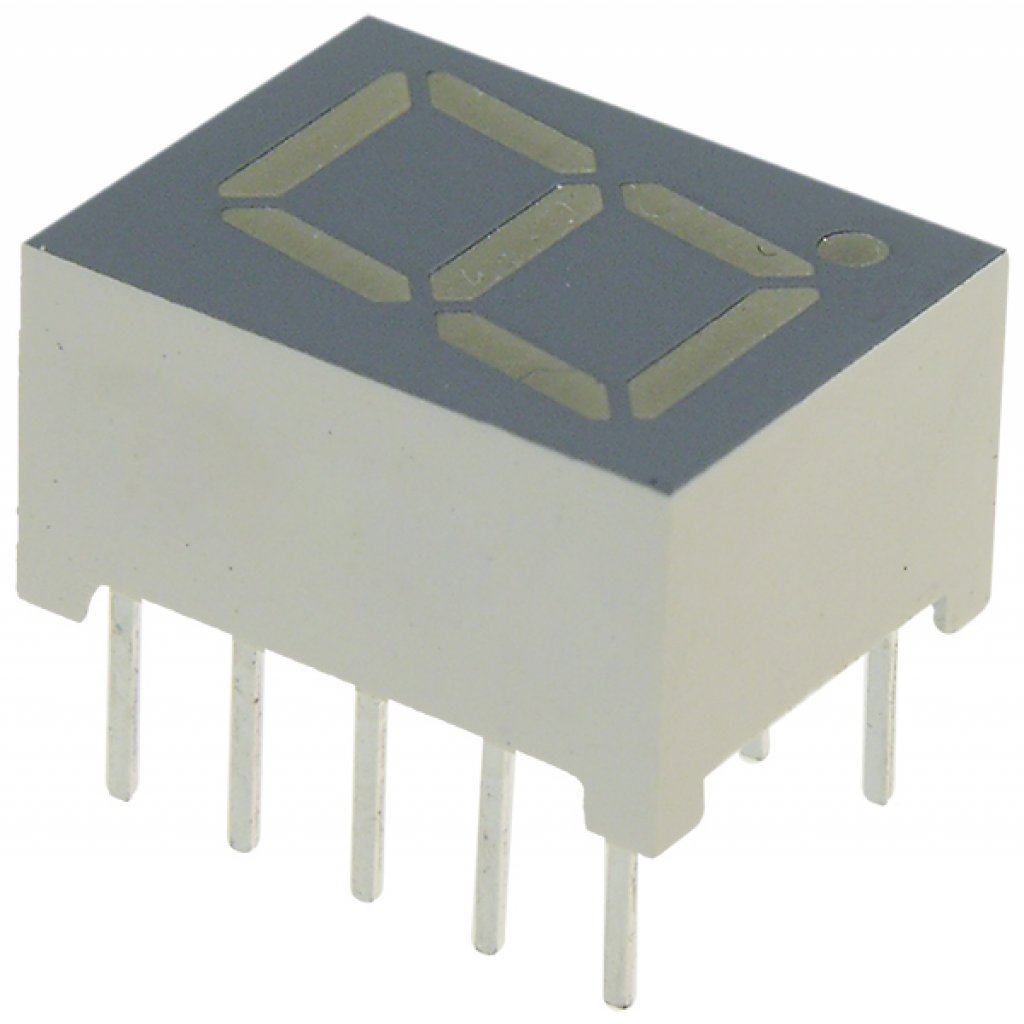 SA39-11GWA - 1 разрядный индикатор 9,9мм/зеленый/568нм/1.9-6.4мкд/ОА