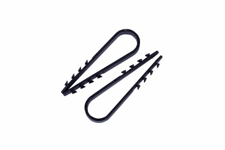 Дюбель-хомут нейлоновый 11-18 мм, черный (100 шт/уп) 07-4522