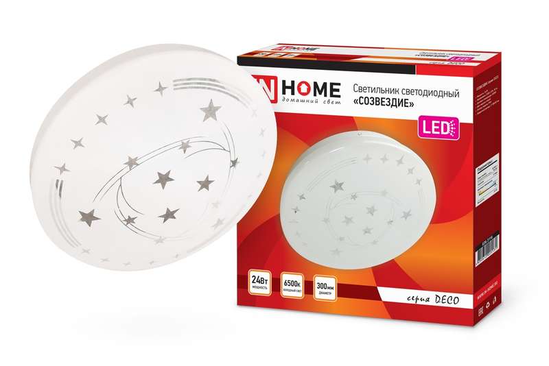 Светильник светодиодный DECO СОЗВЕЗДИЕ 24Вт 230В 6500К 2160лм 330х55мм 4690612025131