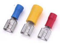 Разъем плоский, РПИ-М 1.5-(2.8)x0.8, 101612 - Разъем плоский, розеточный, латунь, РПИ-М 1.5-(2.8)x0.8 (сечение проводника 0,5 - 1,5 мм кв., ширина гнезда 2,8 мм), изолированный, цвет: красный, в упаковке 50 штук