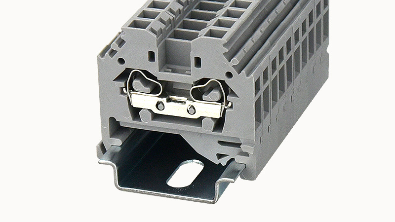 Проходная клемма WS4-SD-01P-11 - Проходная клемма, тип фиксации провода: пружинный, номинальное сечение: 4 мм кв., 32A, 800V, ширина: 6 мм, цвет: серый, тип монтажа: DIN35