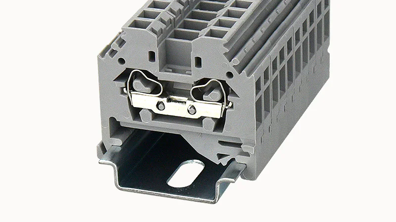 Проходная клемма WS4-SD-01P-11 - Проходная клемма, тип фиксации провода: пружинный, номинальное сечение: 4 мм кв., 32A, 800V, ширина: 6 мм, цвет: серый, тип монтажа: DIN35