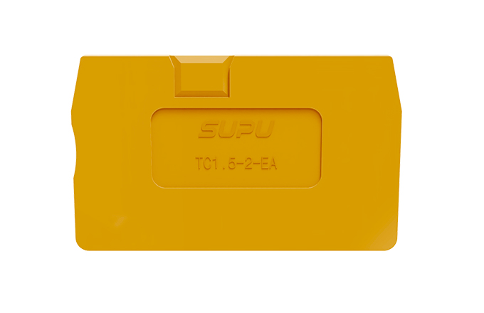 Торцевая крышка TC1.5-2-OG-EA - Торцевая крышка для клемм TC1.5-2-..., цвет: оранжевый