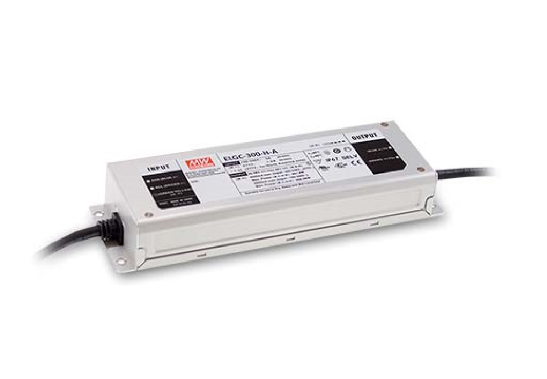 ELGC-300-L-A - AC-DC 301Вт, стабилизатор тока IP67 вход 116-232В выход 1400мА