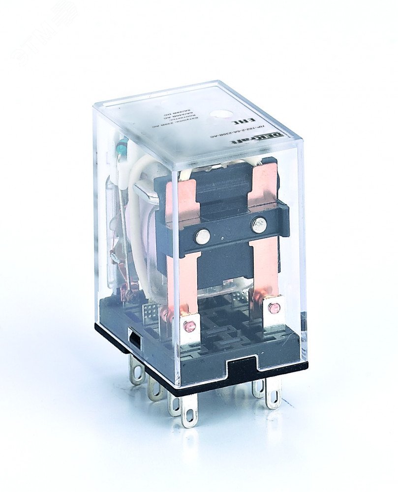 Реле промежуточное ПР-102 5А 230В AC 2 конт. с LED-индикацией 23864DEK