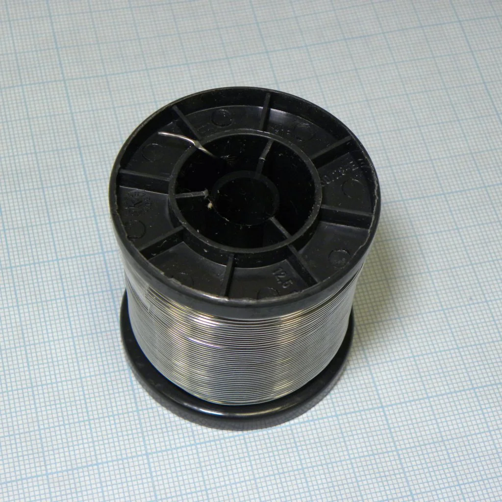 Припой Sn63Pb37 ELR  0.75мм 250гр - Припой трубчатый оловянно-свинцовый ПОС63, флюс 1% ELR безгалогенный органический (ROL0) в катушке