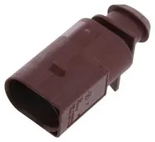 1-1703543-0 - Корпус разъема вилка 2 контакт(-ов) 6мм прямой монтаж на кабель темно-коричневый автомобильного применения