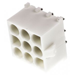 350712-1 - Соединитель питания 9 контакт(-ов) 6.35мм луженый прямой монтаж в отверстие 9 терминала(-ов) 1 порт(-ов) пакет