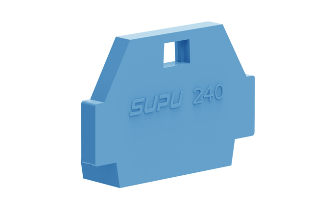 Торцевая крышка 240644 - Торцевая крышка для клемм TB, цвет: синий