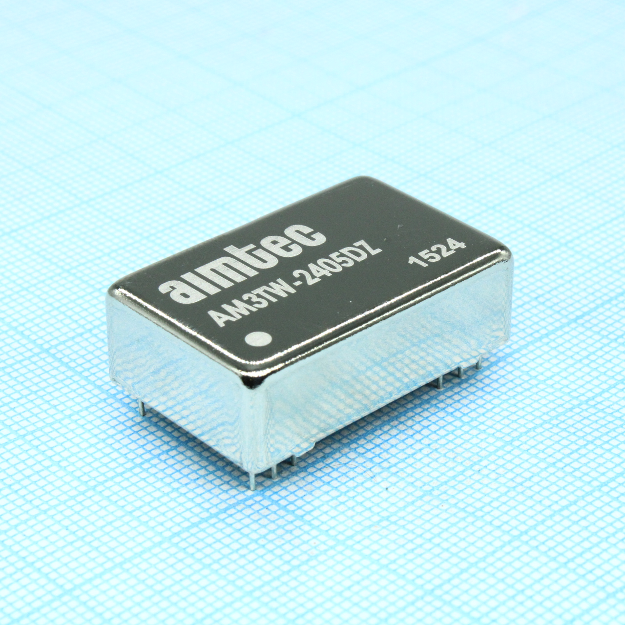 AM3TW-2405DZ - DC/DC, 3Вт, вход 9…36В, выход ±5В/±0.3А, изоляция 1500В DC, КПД 78%, максимальная емкостная нагрузка не более ±220мкФ, DIP24, 31.75x20.32x10.16мм, -40…85°C, металл