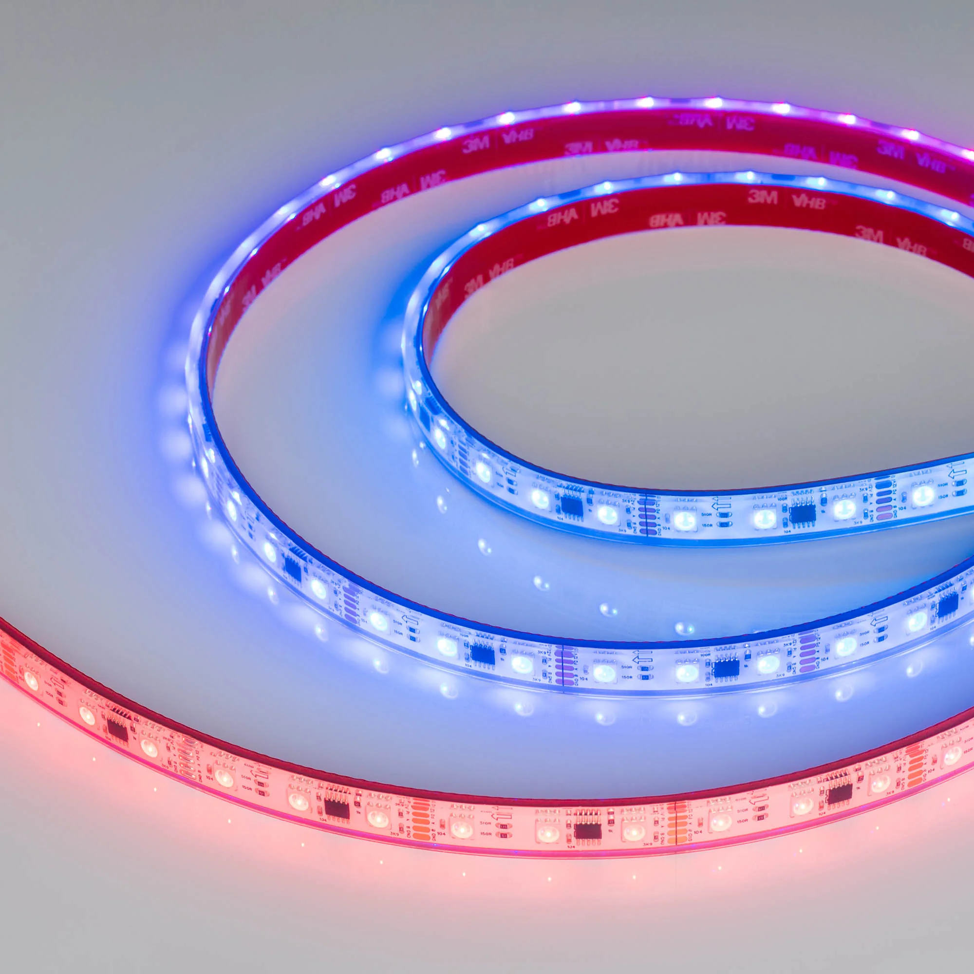 Лента герметичная DMX-PFS-B60-12mm 12V RGB-PX3 (14 W/m, IP68, 5060, 5m) 039175 - Светодиодная лента DMX-B60, герметичная IP68 (PFS - полная силиконовая экструзия), с микросхемой GS8516. Светодиоды 5060, 60 шт/м (1 pixel = 3 LED), белая плата, скотч 3М. Цв