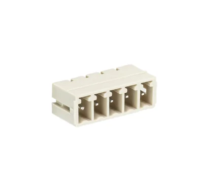 Вилка Wiecon 8813 S / 5 W - Вилочный разъем, горизонтальный, на плату, шаг 3,81 мм, 5 полюсов, фиксация на плате пайкой, 250V, 8А, без маркировки, цвет: серый, серия 8813 S W