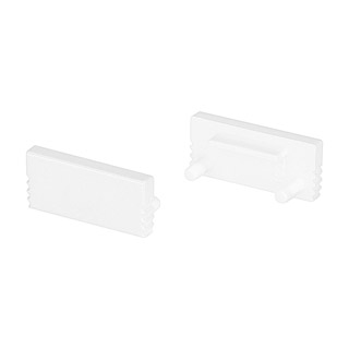 Заглушка SL-SLIM-H7 WHITE глухая 037532 - Пара заглушек белого цвета (без отверстия) для профиля SL-SLIM-H7. В комплекте 2 заглушки. Цена за комплект.