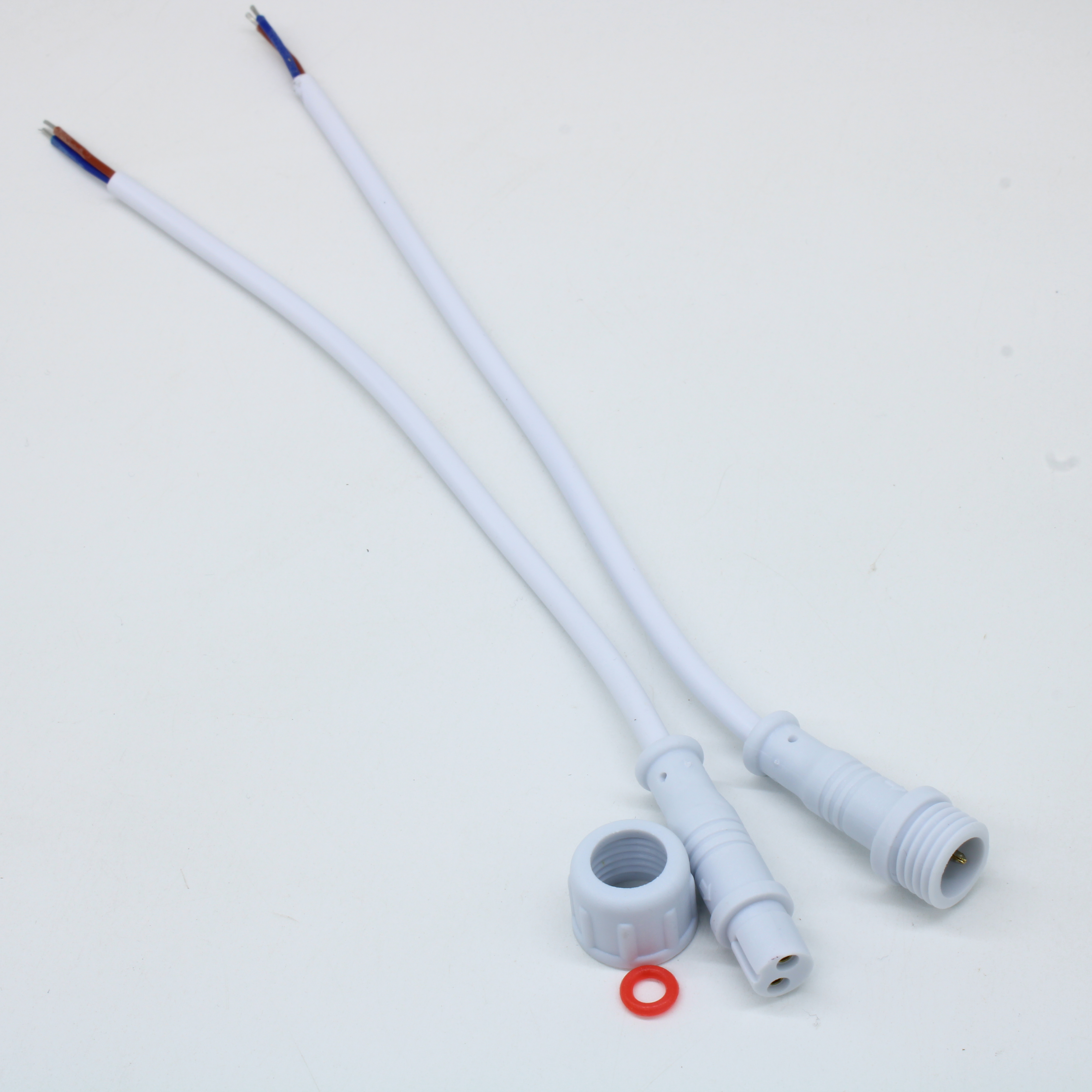 2PIN WP L=40 D=11МM 2*0.3MM2 - Разъём герметичный 2 контакта L=40мм D=11 мм, комплект пара, гнездо+штекер