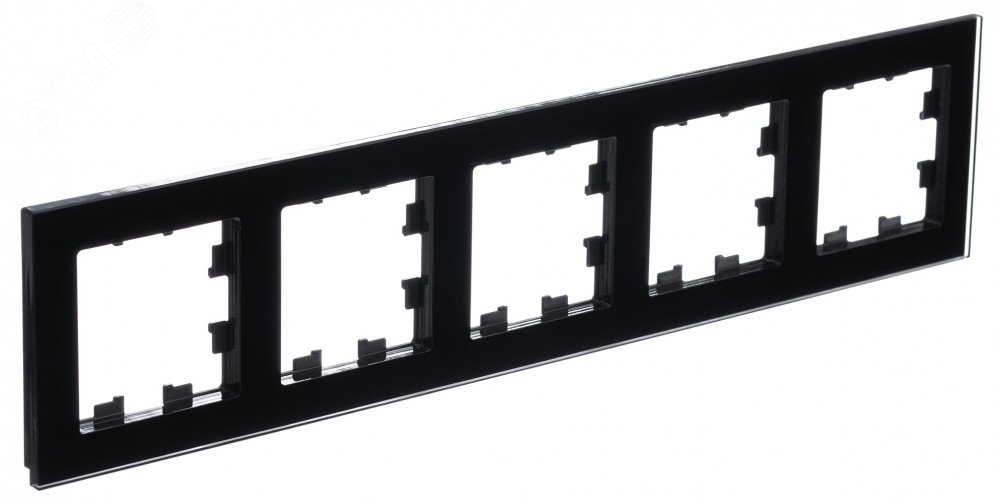 ATLASDESIGN NATURE 5-постовая РАМКА, ОРГАНИЧЕСКОЕ СТЕКЛО ЧЕРНЫЙ (1шт) C3(2) ATN321005